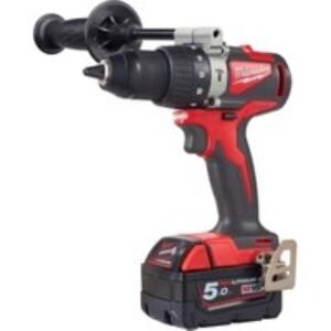 Milwaukee M18 Brushless Percussion Drill Complete with Two 5.0AH REDLITHIUM-ION Batteries