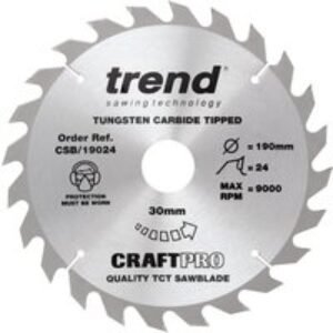 Trend Craft Saw Blade 190mm x 24T x 30mm