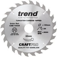 Trend Craft Saw Blade 190mm x 24T x 30mm