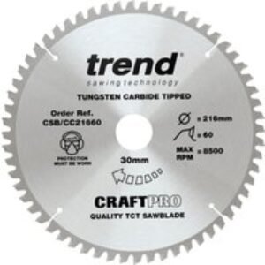 Trend Craft Saw Blade Cc 216mm x 60T x 30mm