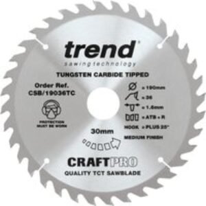 Trend Craft Saw Blade 190mm x 36T x 30mm