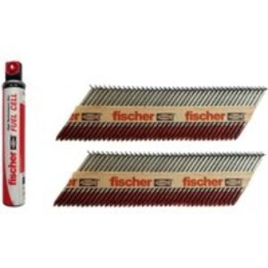 Fischer Galvanised with smooth shank FF NFP 63x3.1mm Smooth Galv + 2 fuel cells