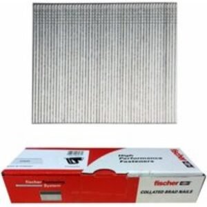Fischer 16G Galvanised 45mm Straight Brad Nails BX 2000 (No Gas)