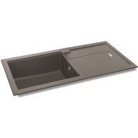 Carron Phoenix Bali 1 Bowl Inset Grey Composite Granite Kitchen Sink