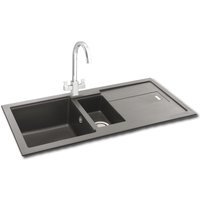 Carron Phoenix Bali 1.5 Bowl Inset Grey Composite Granite Kitchen Sink