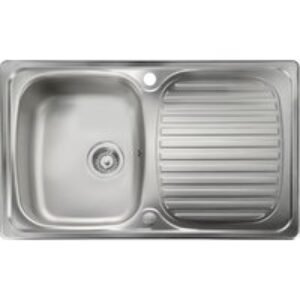 Rangemaster Leisure Linear Compact 1 Bowl Inset Stainless Steel Kitchen Sink