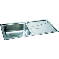 Carron Phoenix Zeta 1 Bowl Inset Stainless Steel Kitchen Sink