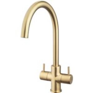 Chantilly Monoblock Sink Mixer Brushed Brass