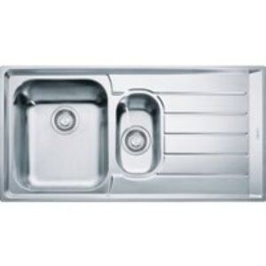 Franke 127.0059.658 Neptune 1.5 Bowl Low Profile Inset Sink Right Hand Drainer Stainless Steel