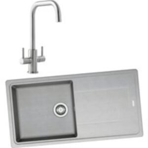 Franke 994721 Single Bowl Inset Sink Grey and Colmar Monobloc Sink Mixer Chrome Pack