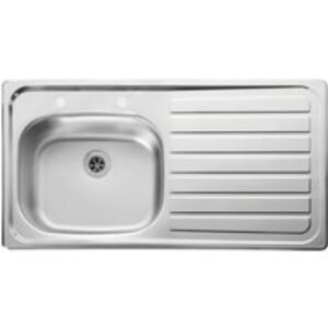 Leisure Lexin 2 Tap Inset Stainless Steel Right Hand Drainer Kitchen Sink LE95R