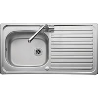 Leisure Linear 1 Bowl 1 Drainer Inset Stainless Steel Kitchen Sink
