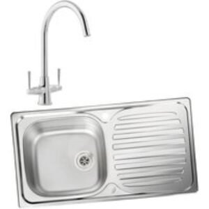 Leisure Euroline 994846 Single Bowl Inset Sink and Talence Monobloc Sink Mixer Pack