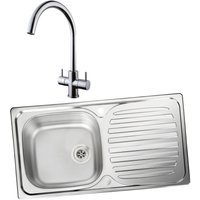 Leisure Euroline 994723 Single Bowl Inset Sink and Chantilly Monobloc Sink Mixer Pack