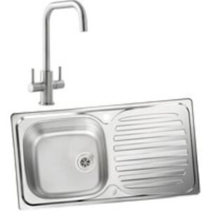 Leisure Euroline 994836 Single Bowl Inset Sink and Colmar Monobloc Sink Mixer Pack