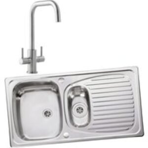Leisure Euroline 994728 1.5 Bowl Inset Sink and Colmar Monobloc Sink Mixer Pack