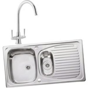 Leisure Euroline 994748 1.5 Bowl Inset Sink and Talance Monobloc Sink Mixer Pack