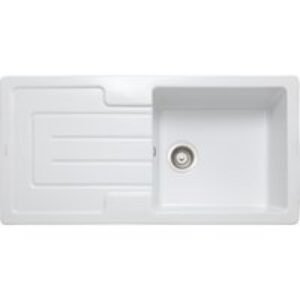 Rangemaster Austell Single Bowl Reversible Inset Sink White 1000 x 500mm