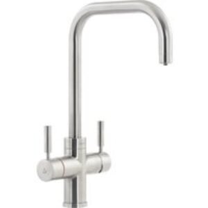 Abode Protex 3 in 1 Inst Hot Water Mono Bloc Sink Tap Brushed Nickel