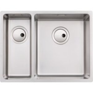 Abode Matrix R15 1.5 Bowl Undermount Stainless Steel Left Hand Drainer Kitchen Sink