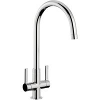 Abode Metix Dual Lever Flow Restricted Monobloc Tap Chrome