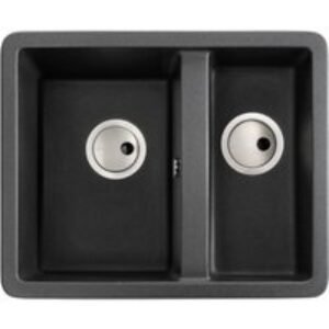 Abode Matrix 1.5 Bowl Undermount Black Composite Kitchen Sink