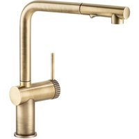 Abode AT2158 Fraction Pull Out Kitchen Mixer Tap Antique Brass