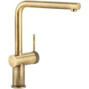 Abode AT2154 Fraction Single Lever Kitchen Mixer Tap Antique Brass