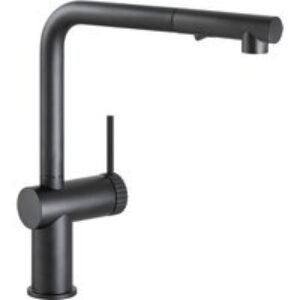 Abode AT2159 Fraction Pull Out Kitchen Mixer Tap Matt Black
