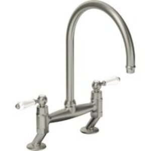 Abode AT1217 Ludlow Bridge Kitchen Mixer Tap Brushed Nickel