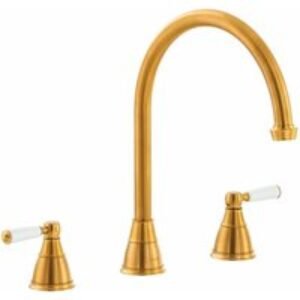 Abode AT3073 Astbury 3 Part Kitchen Mixer Tap Forged Brass