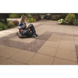 Tobermore Textured Flag Buff 600 x 600 x 50 mm