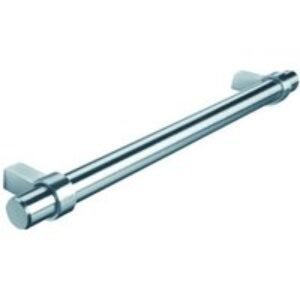 Ringed Bar Handle (Stainless Steel Effect) 128mm Centre