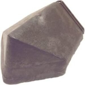 Envirotile Plastic Lightweight Dark Brown Hip End Cap - 425 x 165 x 6mm