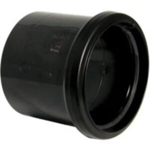 FloPlast 110mm Single Socket Coupling - Black