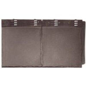 Envirotile Plastic Lightweight Dark Brown Double Tile - 365 x 630 x 12mm