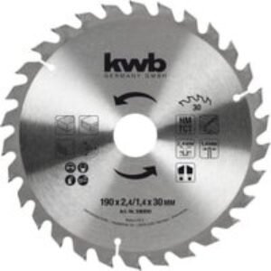 Einhell kwb 30 Teeth Medium Cut Circular Saw Blade - 190 x 30mm