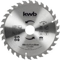 Einhell kwb 30 Teeth Medium Cut Circular Saw Blade – 190 x 30mm