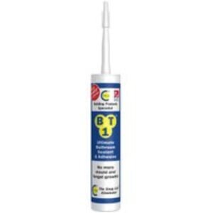 BT1 Ultimate Bathroom White Sealant & Adhesive - 290ml