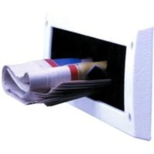 Wickes 78 x 338mm Internal Letter Box Draught Excluder - White