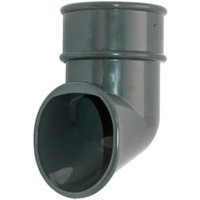 FloPlast 68mm Round Line Downpipe Shoe – Anthracite Grey