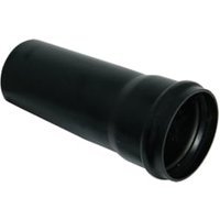 FloPlast 110mm Soil Pipe Single Socket 3m – Black