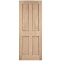 LPD Internal London 4 Panel Pre-finished Oak FD30 Fire Door – 686 x 1981mm