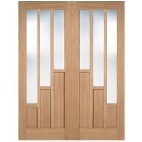 LPD Internal Coventry Pair Pre-Finished Oak Solid Core Door – 1220 x 1981mm
