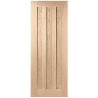 LPD Internal Idaho 3 Panel Unfinished Oak Solid core Door - 838 x 1981mm