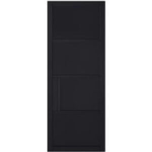LPD Internal Chelsea 4 Panel Primed Plus Black Solid Core Door - 686 x 1981mm