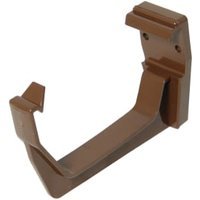FloPlast 114mm Square Line Gutter Fascia Bracket – Brown