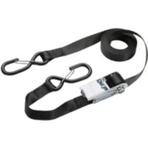 Master Lock Certified Black Ratchet Strap with S Hook - 5m x 25mm