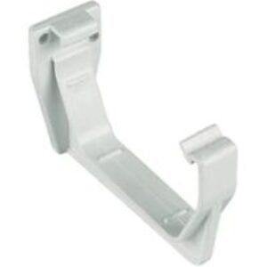 FloPlast 114mm Square Line Gutter Fascia Bracket - White