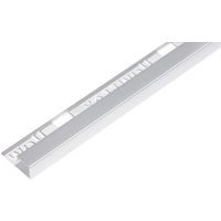 Homelux 12mm Metal Square Silver Tile Trim – 2.44m